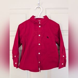 H&M Vibrant Red Kids Button-Down Shirt